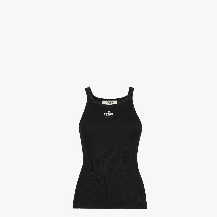 Women Fendi Activewear | Top Black