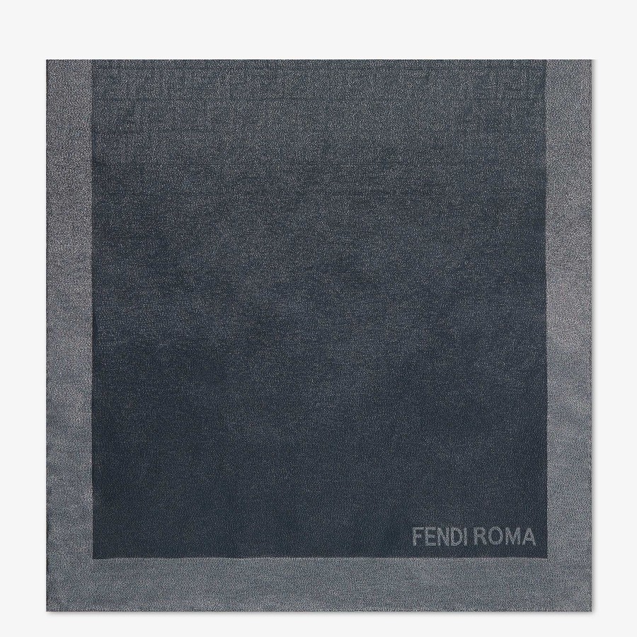 Women Fendi Silk Scarves | Ff Stole Green