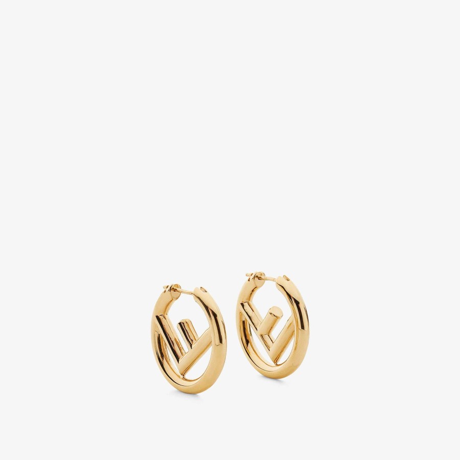 Women Fendi Earring & Brooches | F Is Fendi Earrings Gold