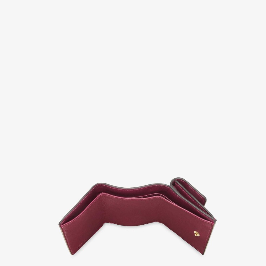 Women Fendi Wallets | Baguette Micro Trifold Red