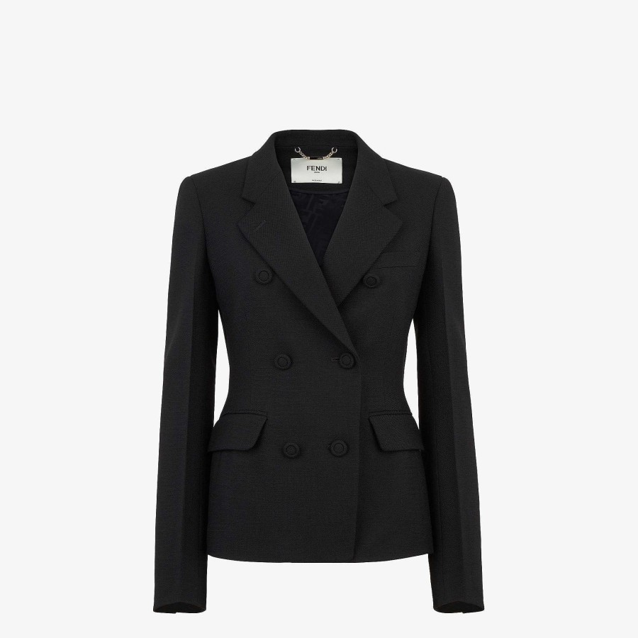 Women Fendi Coordinated Sets | Jacket Black