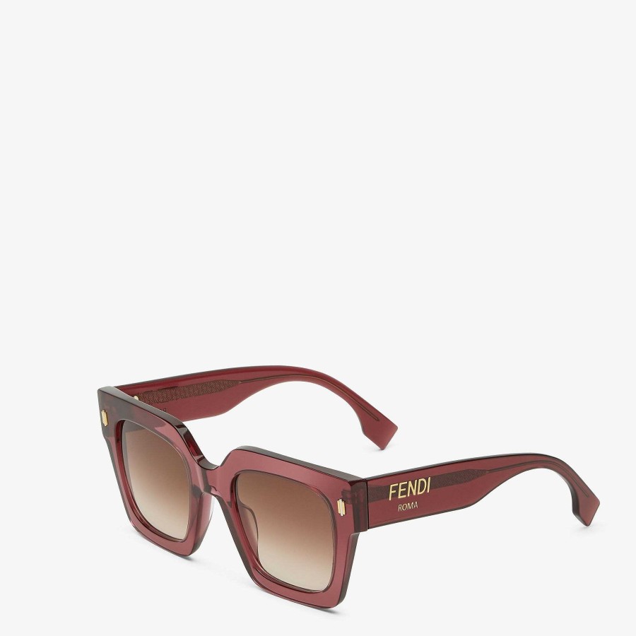 Women Fendi Sunglasses | Fendi Roma Purple