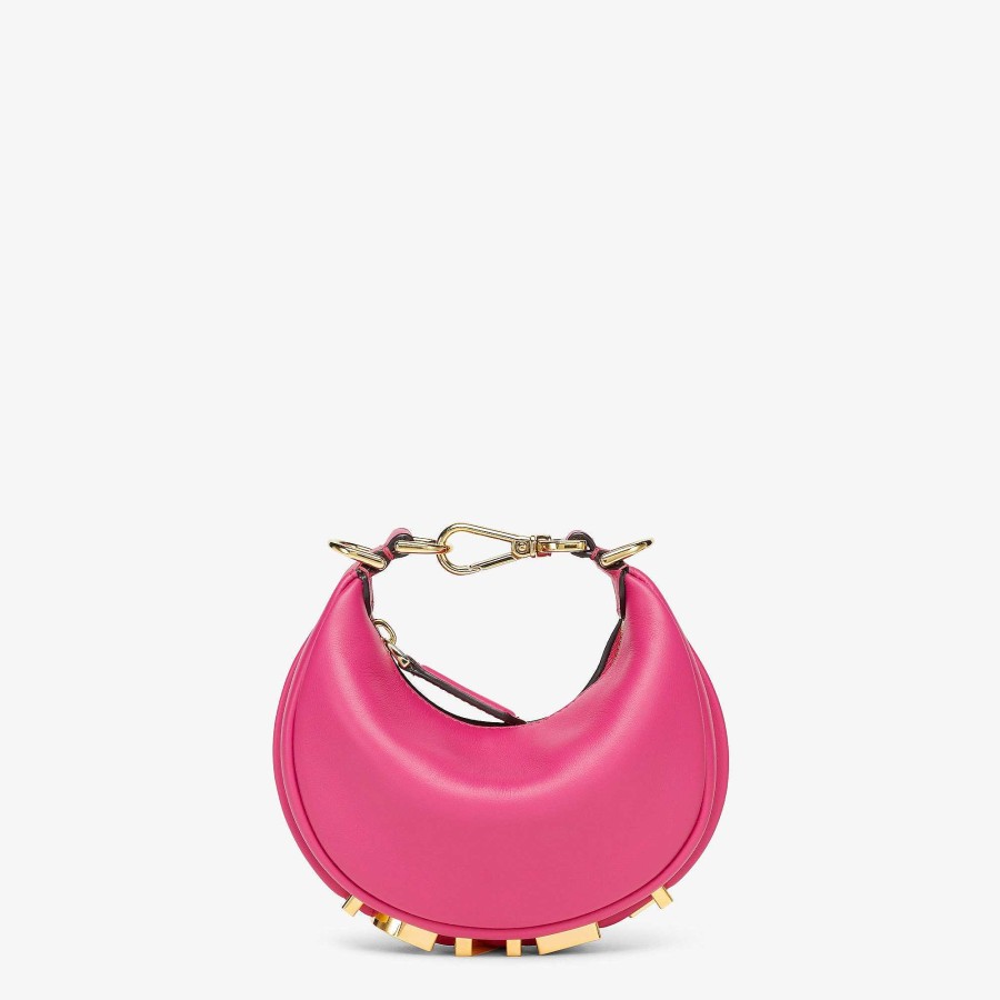 Women Fendi Miniature Bags | Nano Fendigraphy Pink