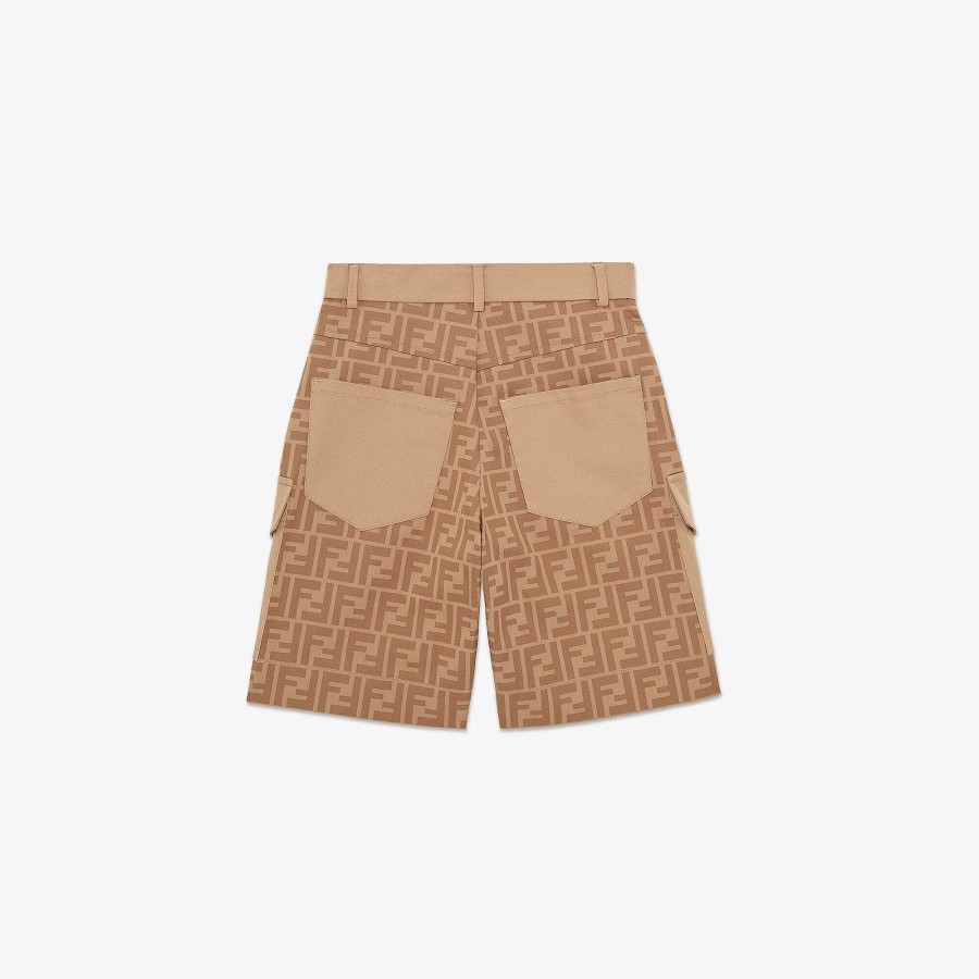 Kids Fendi Clothing | Junior Bermudas Beige