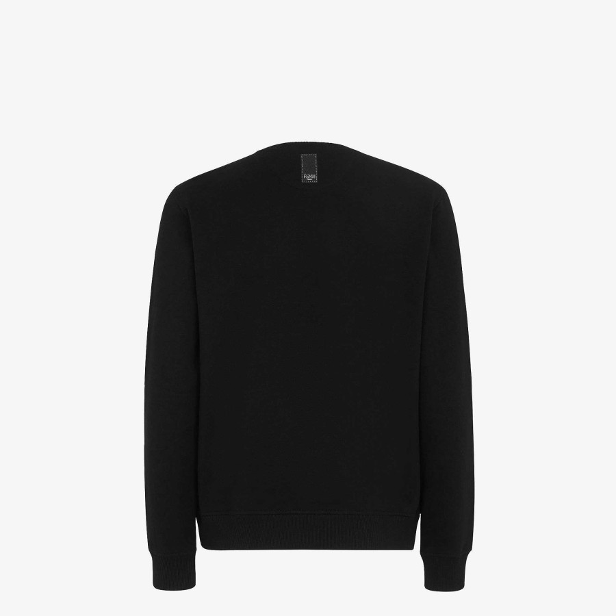 Men Fendi Sweatshirts | Sweatshirt Black