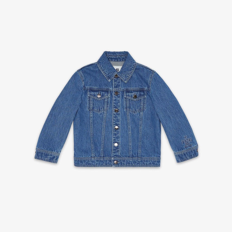 Kids Fendi Clothing | Junior Jacket Blue