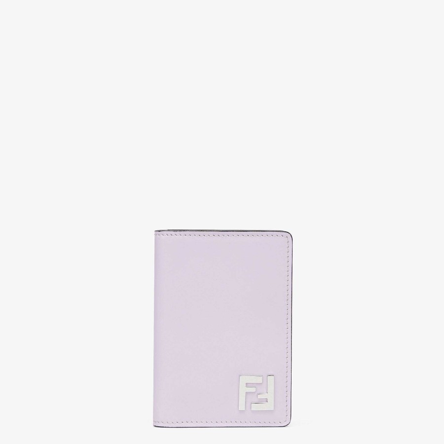 Men Fendi Card Holders | Ff Squared Card Holder Purple