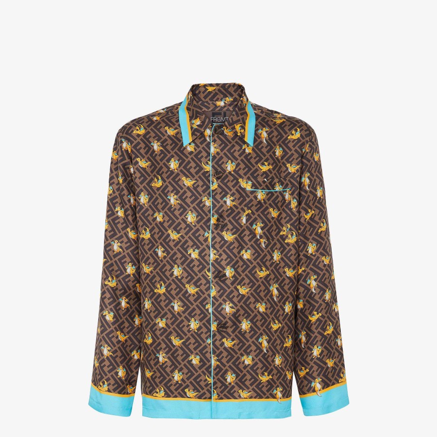 Fendi X Frgmt X Pokemon Fendi | Shirt Brown