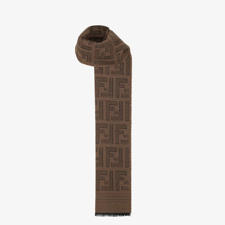 Men Fendi Scarves | Scarf Brown