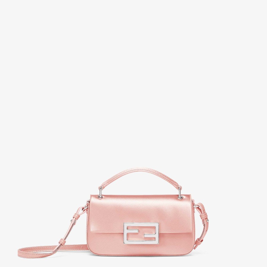 Women Fendi Mini Bags | Baguette Phone Pouch Pink