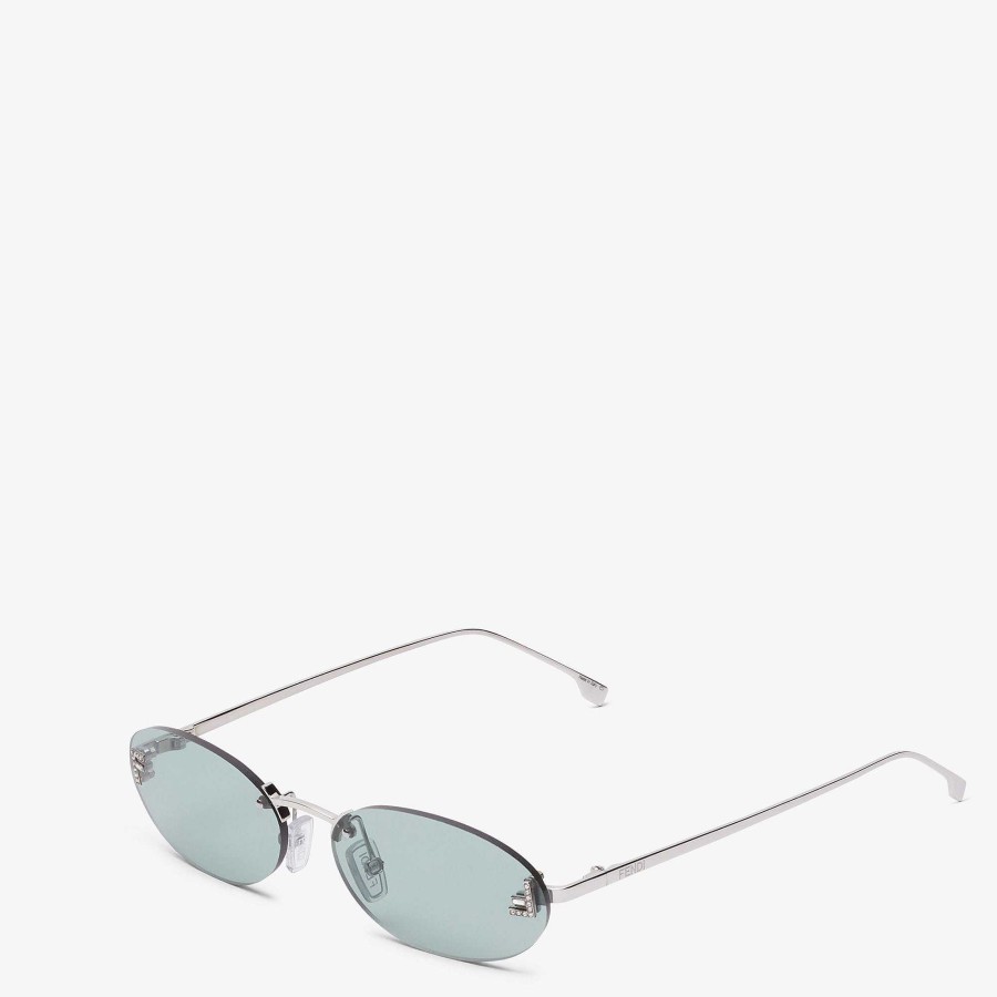 Women Fendi Sunglasses | Fendi First Crystal Green