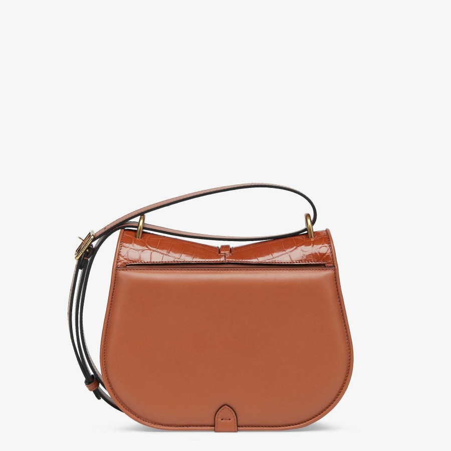 Women Fendi Exotic Bags | C'Mon Medium Brown