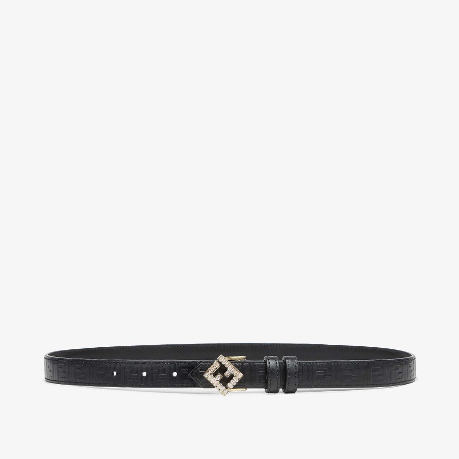 Women Fendi Belts | Ff Diamonds Belt Black