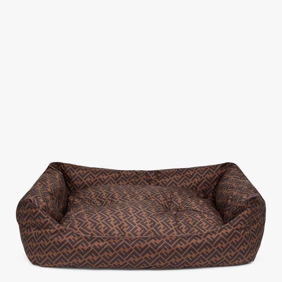 Men Fendi Pet Accessories | Big Dog'S Bed Brown