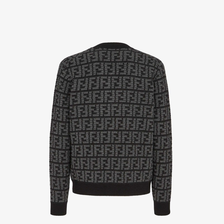 Men Fendi Knitwear | Cardigan Black