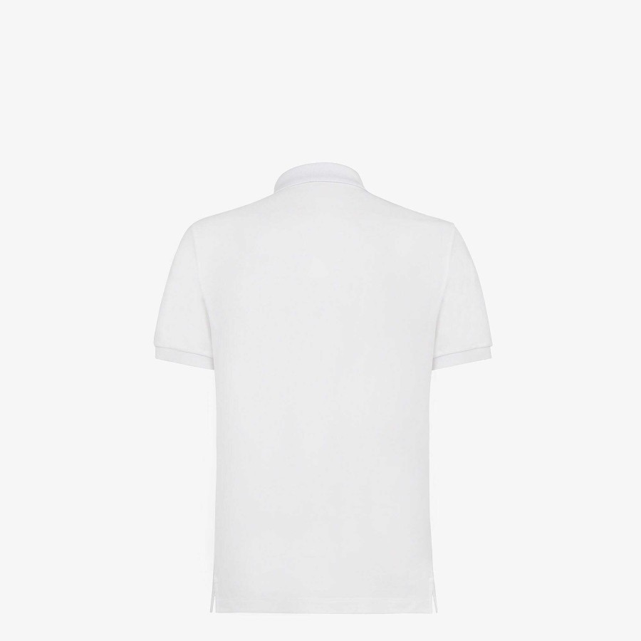 Men Fendi T-Shirts & Polos | Polo Shirt White