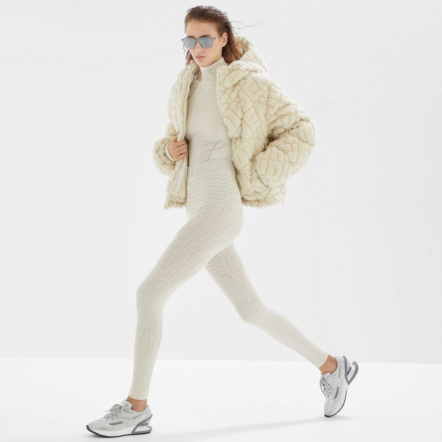 Women Fendi Skiwear | Leggings White