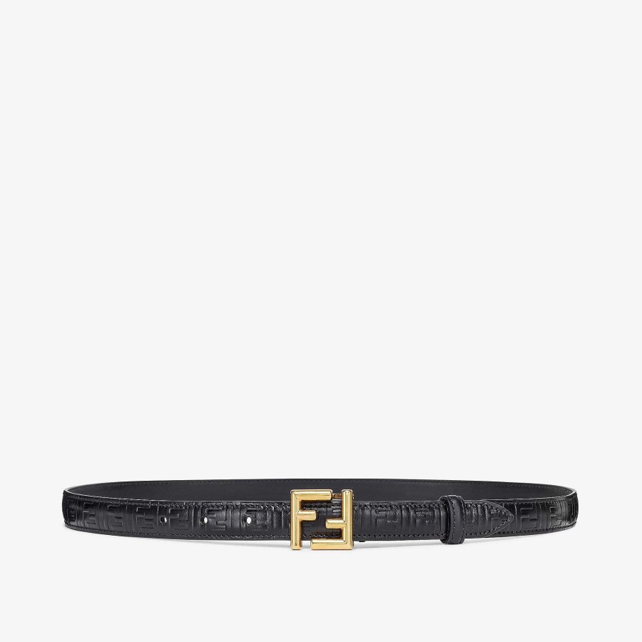 Women Fendi Belts | Ff Belt Black