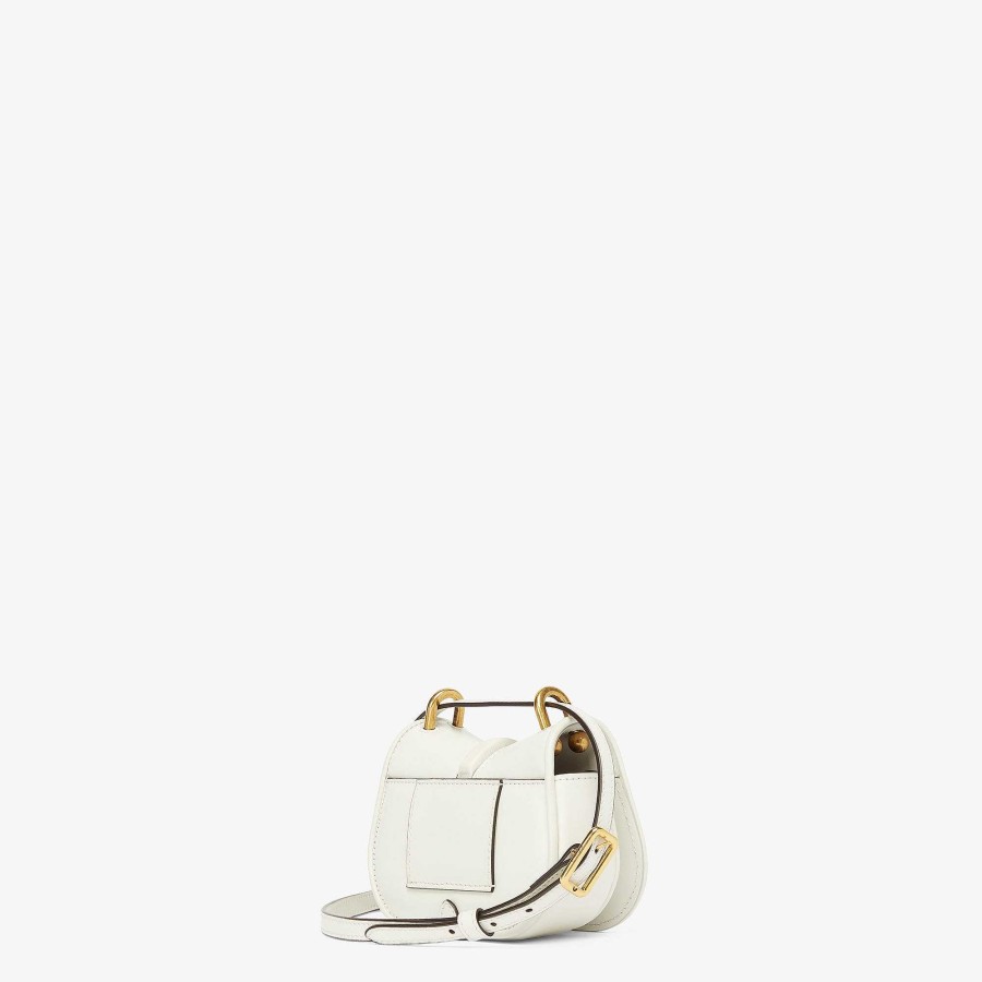 Women Fendi Miniature Bags | Fendi C'Mon Nano White