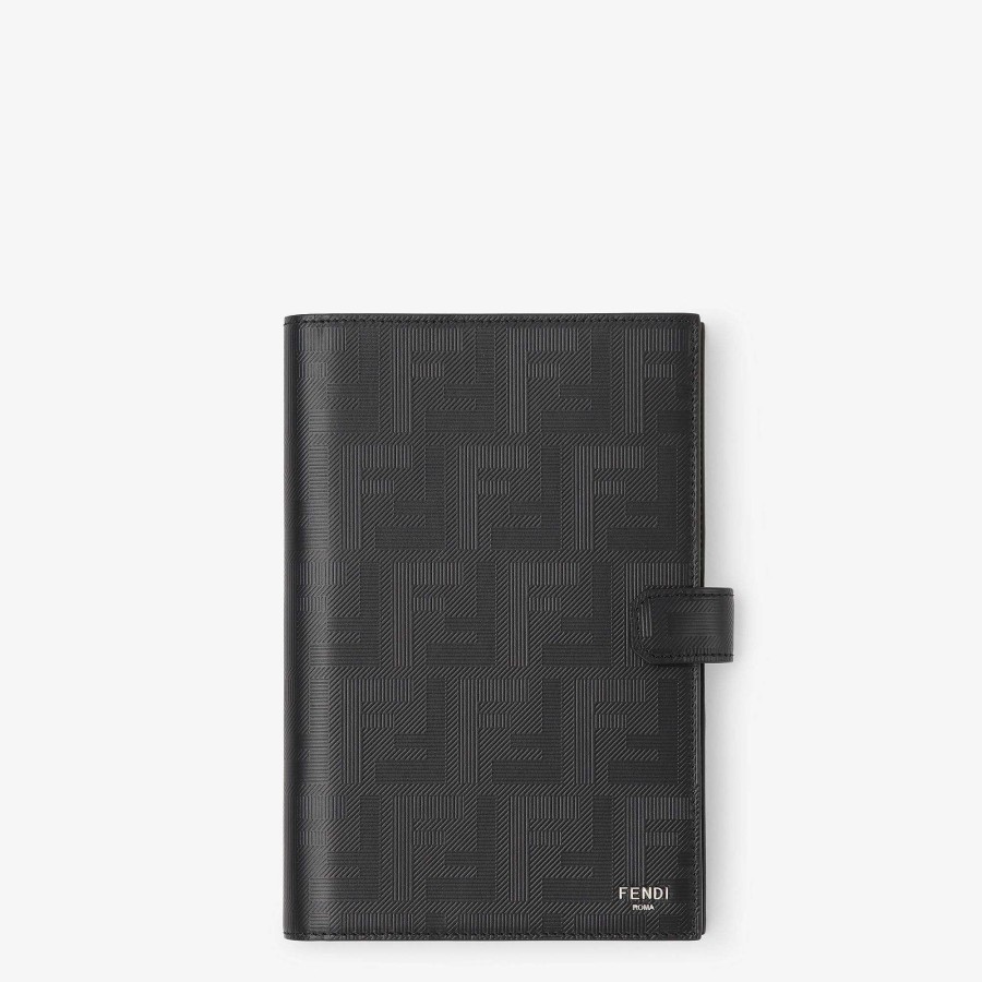 Men Fendi Travel & Lifestyle | Fendi Shadow Notebook Black