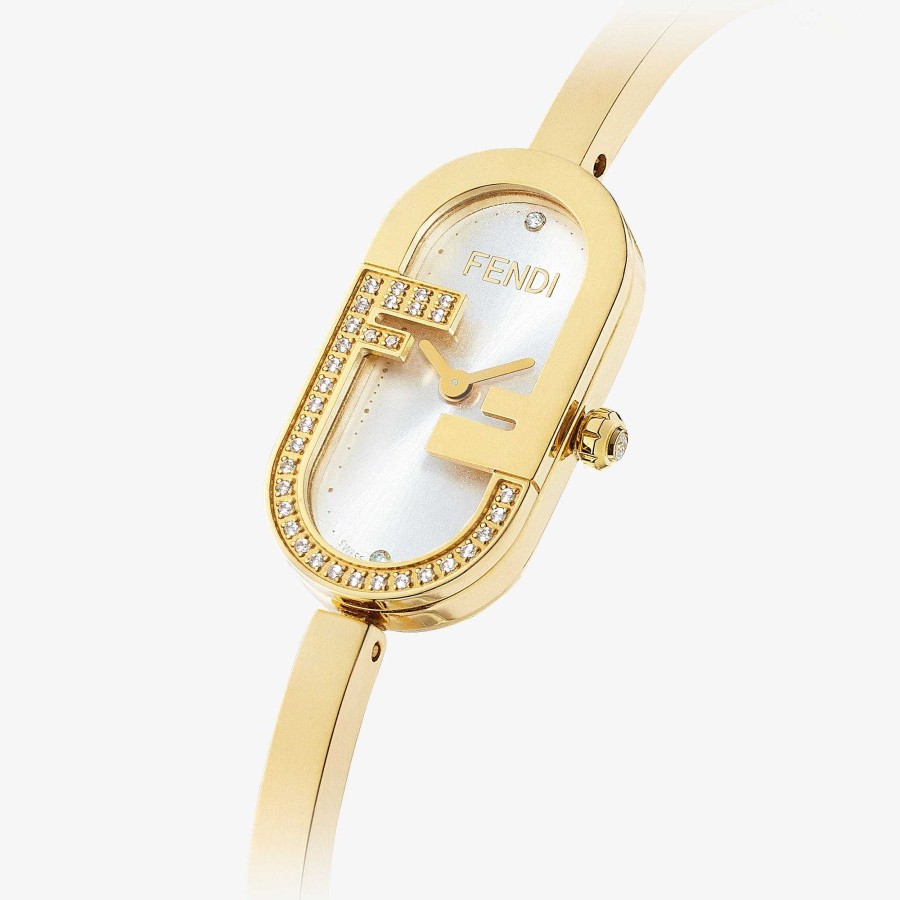 Women Fendi Bracelets | O'Lock Vertical Gold