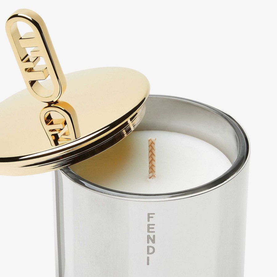 Home Decor & Lifestyle Fendi | Fendi O'Lock Candle Silver