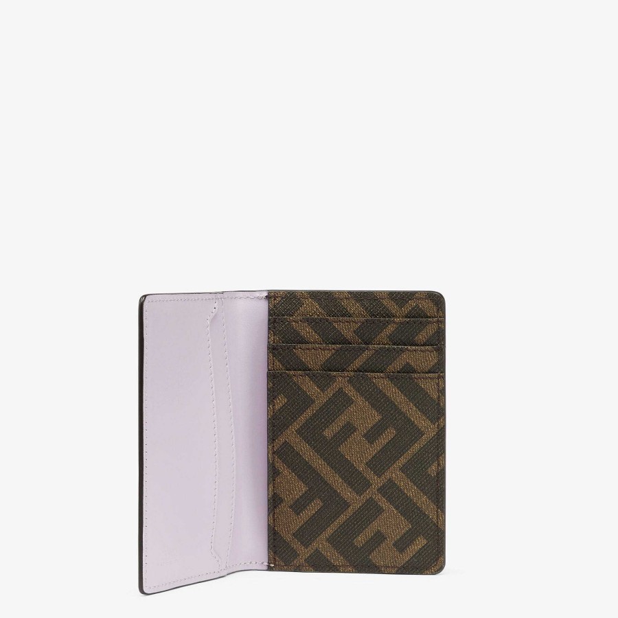 Men Fendi Card Holders | Ff Squared Card Holder Purple