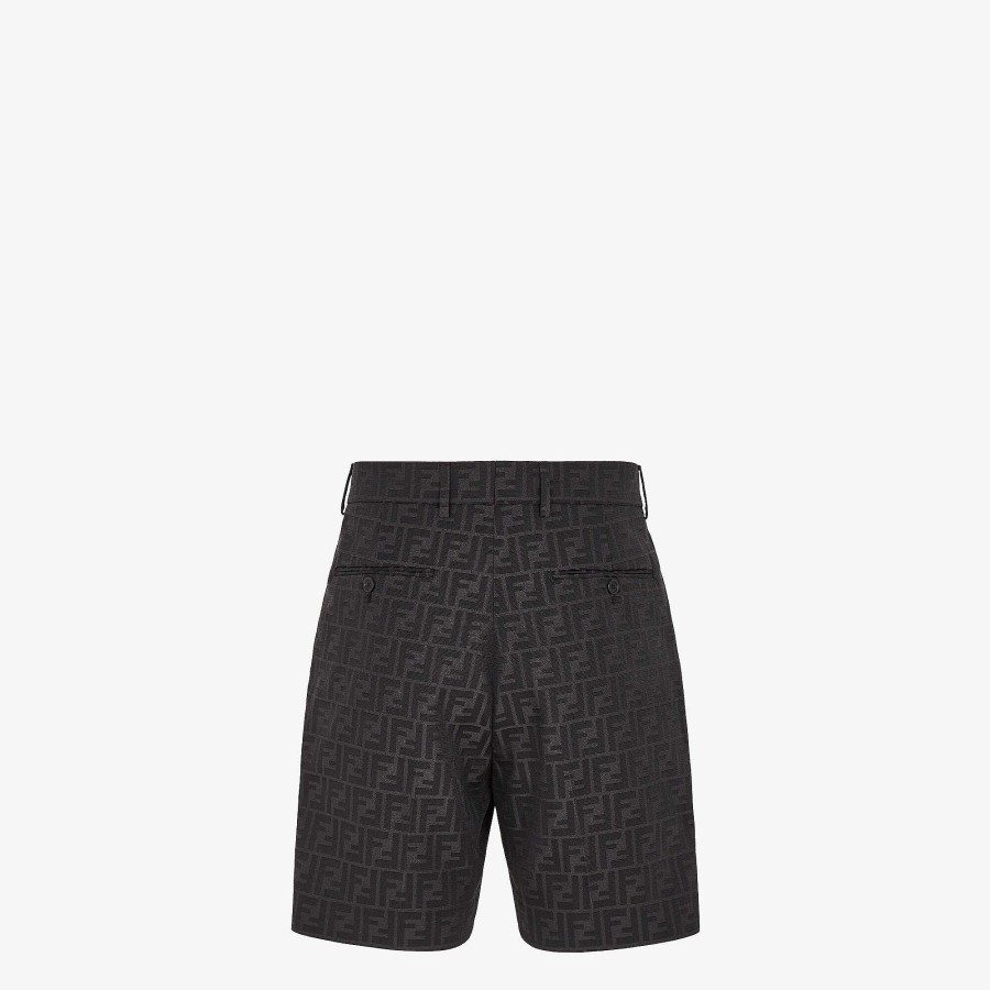 Men Fendi Pants & Shorts | Bermudas Black