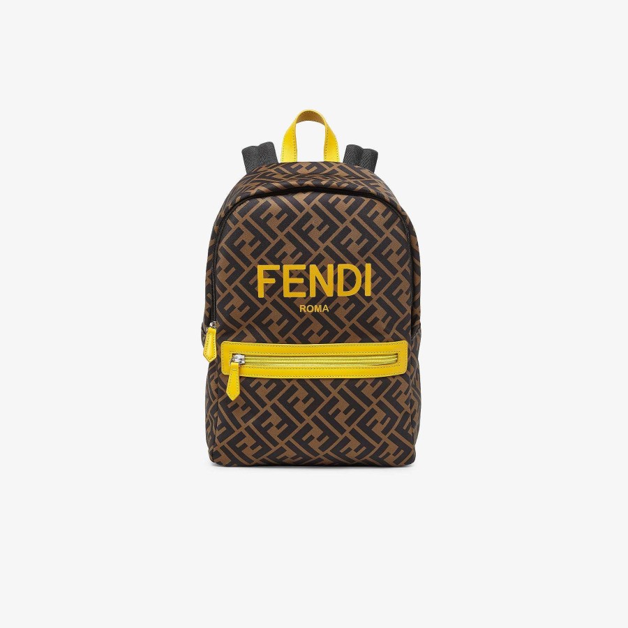 Kids Fendi Accessories | Junior Ff Backpack Multicolor