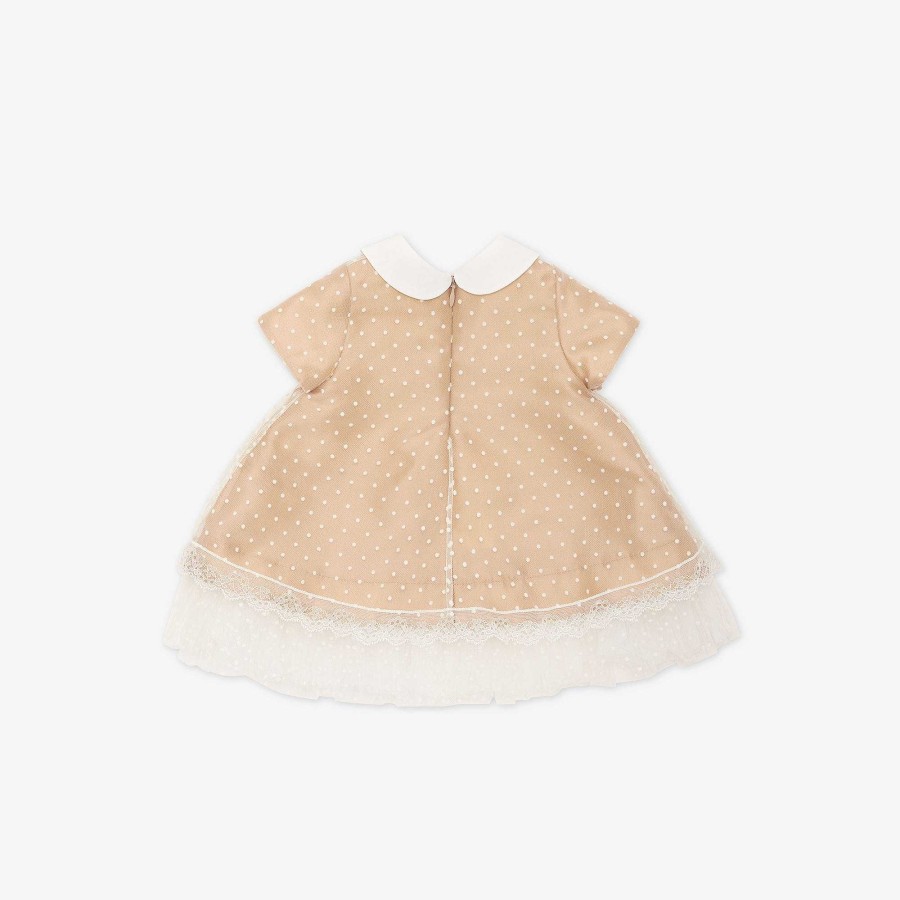 Kids Fendi Baby Girl | Baby Dress Beige