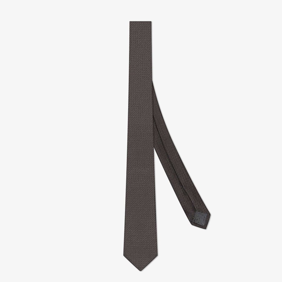 Men Fendi Ties | Tie Brown