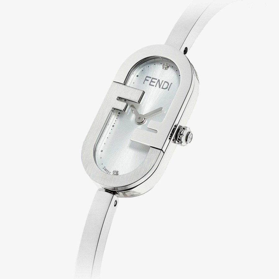 Women Fendi Bracelets | O'Lock Vertical Silver