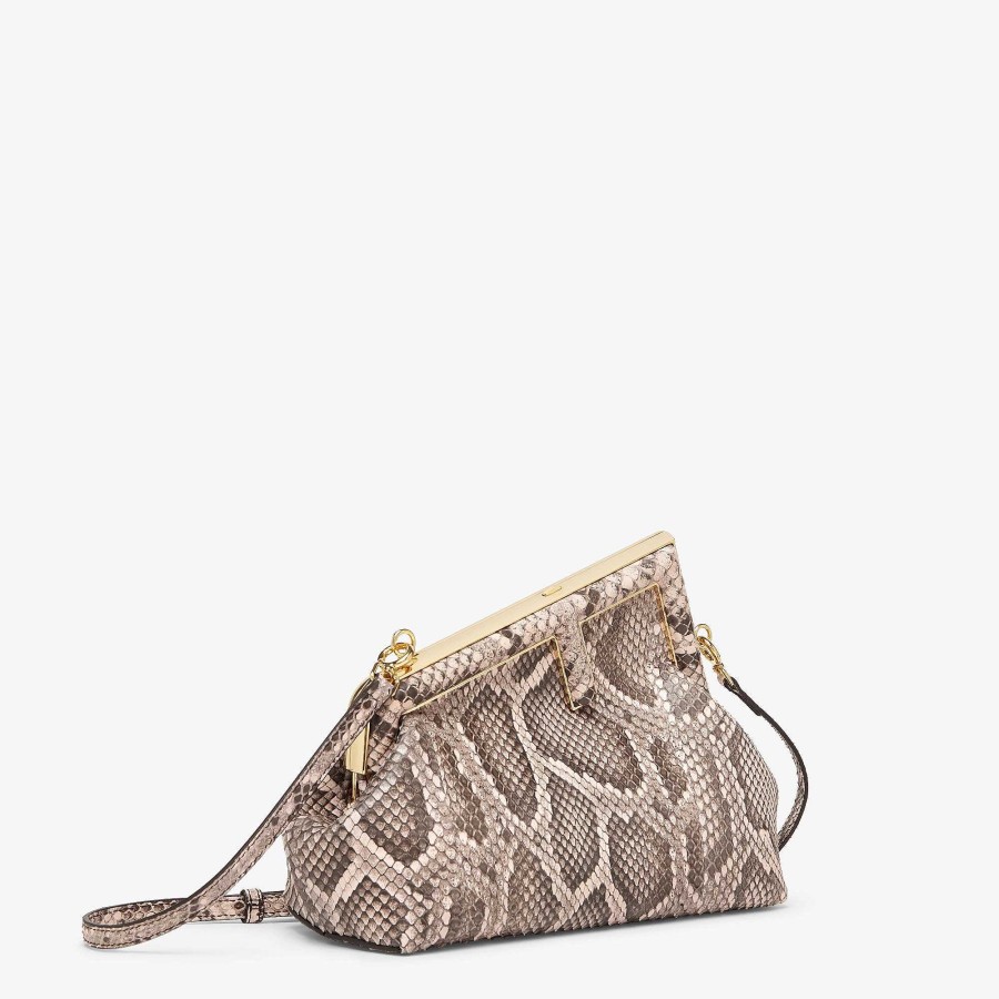 Women Fendi Exotic Bags | Fendi First Small Pink