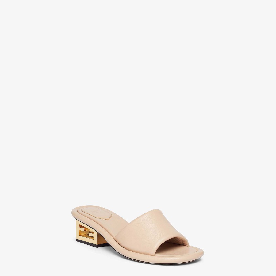 Women Fendi Sandals & Slides | Baguette Beige