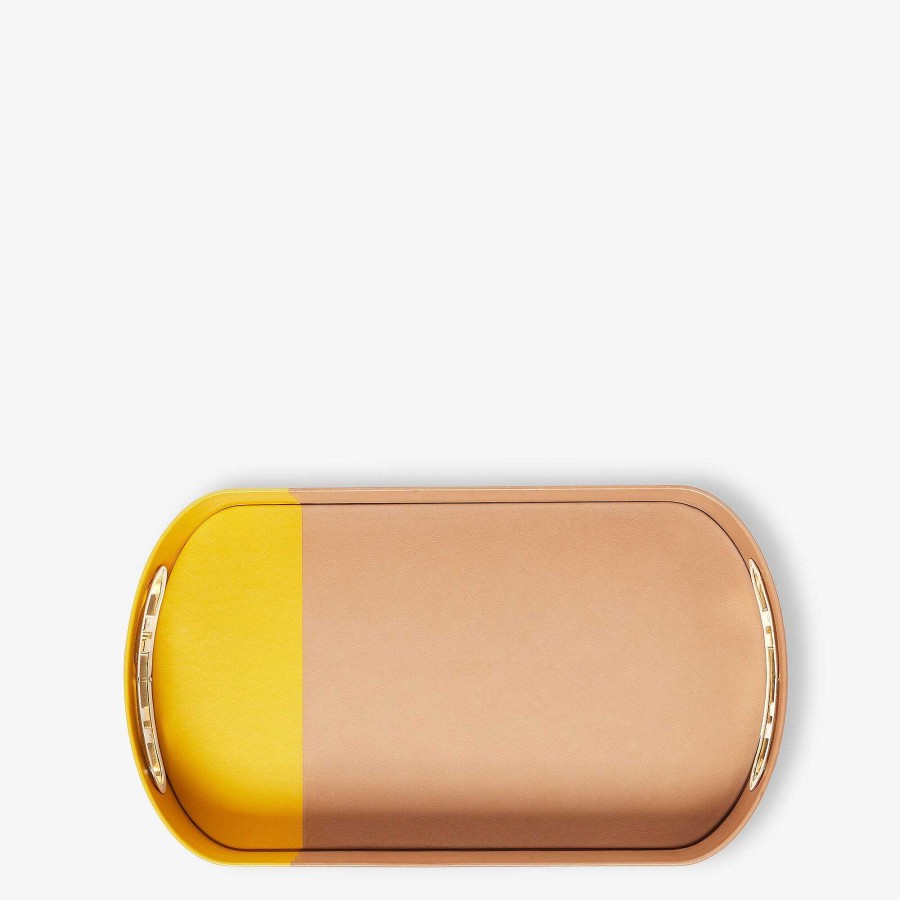 Home Decor & Lifestyle Fendi | Fendi O'Lock Oval Tray Multicolor