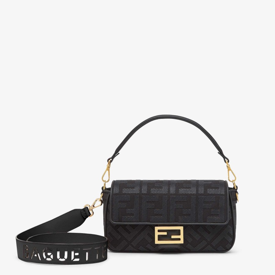 Women Fendi Shoulder & Crossbody Bags | Baguette Black