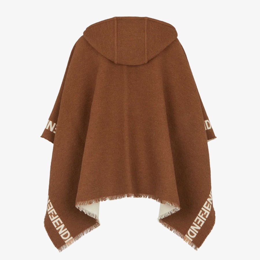 Women Fendi Scarves & Ponchos | Poncho Gray