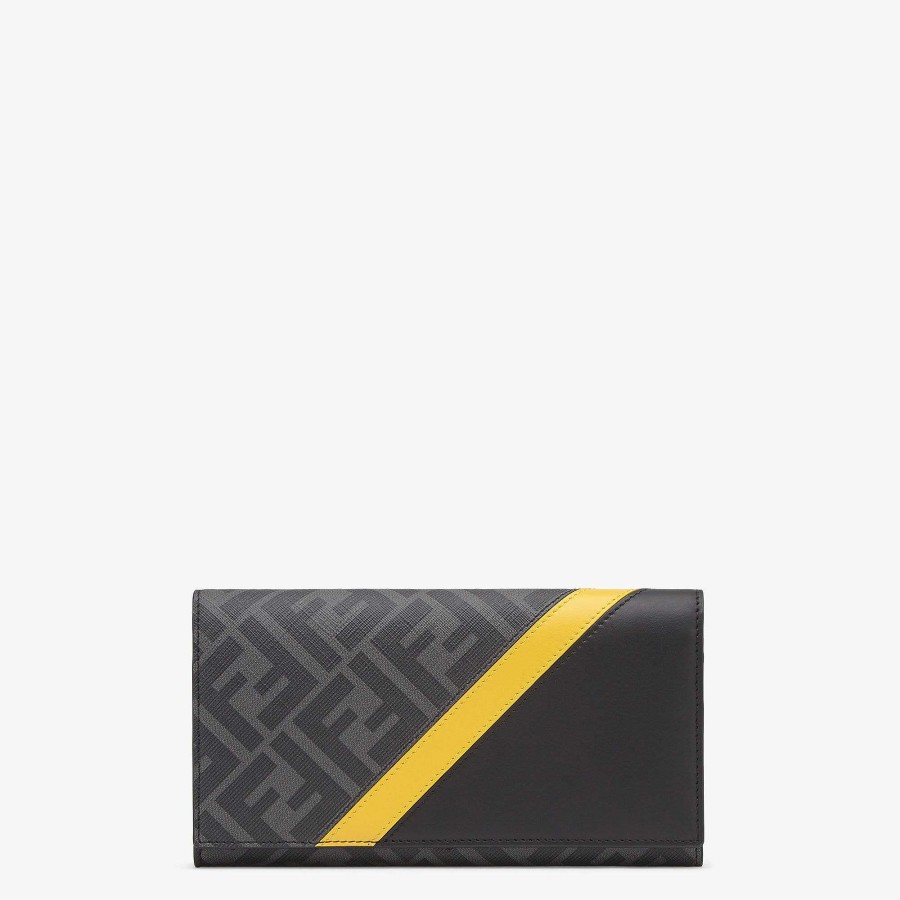 Men Fendi Wallets | Continental Gray