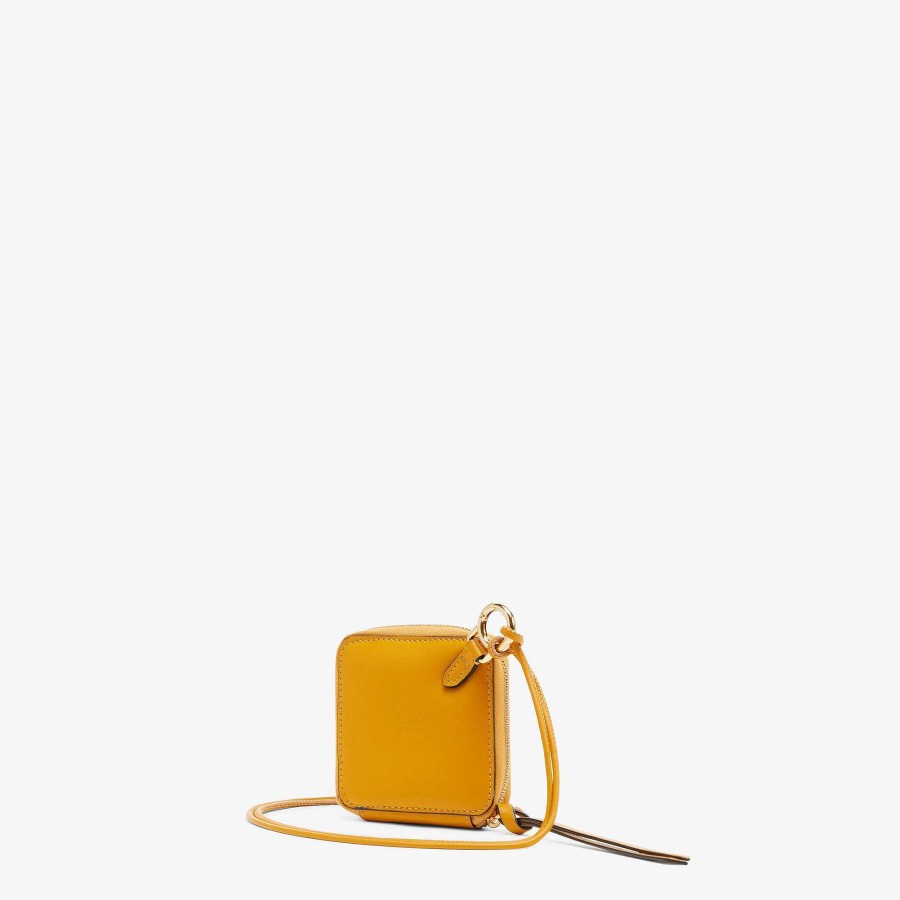 Women Fendi Wallets | Small Ff Cube Wallet Yellow