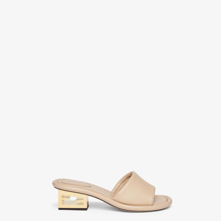 Women Fendi Sandals & Slides | Baguette Beige