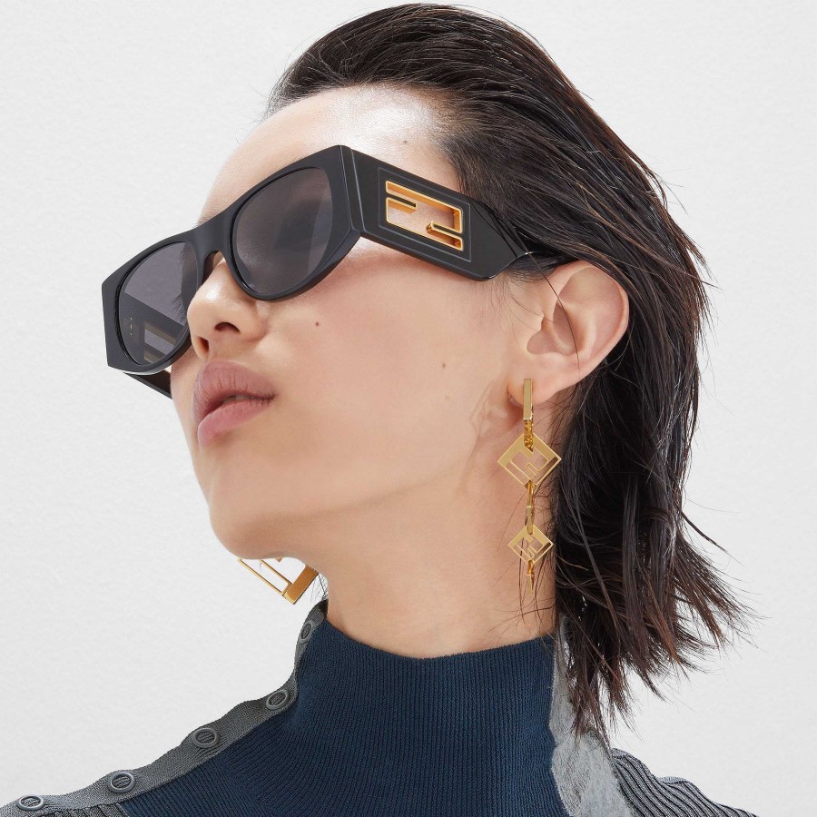 Women Fendi Earring & Brooches | Forever Fendi Earrings Gold