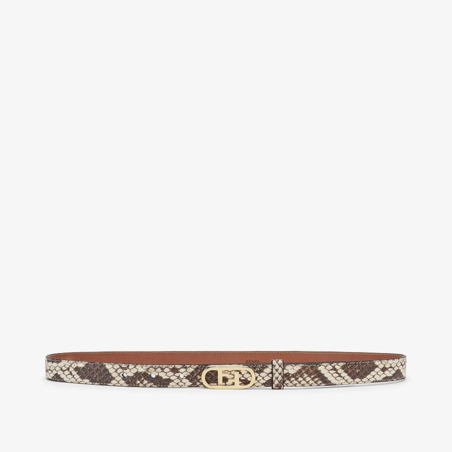 Women Fendi Belts | Fendi O'Lock Belt Brown