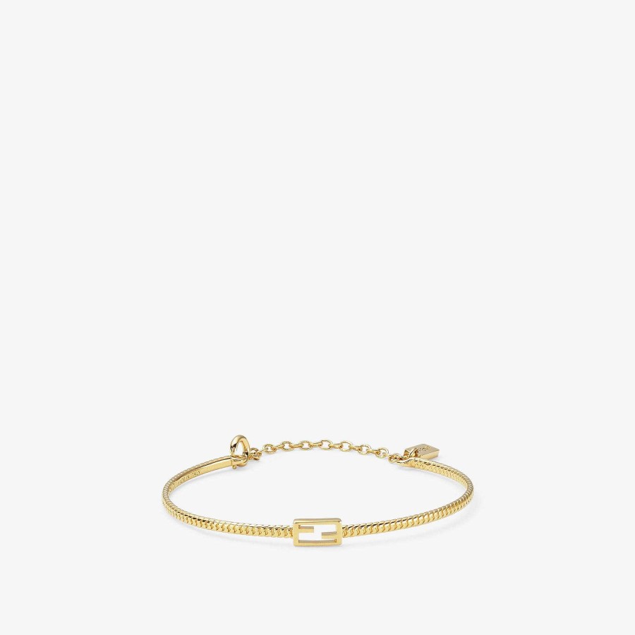 Women Fendi Bracelets | Baguette Bracelet Gold