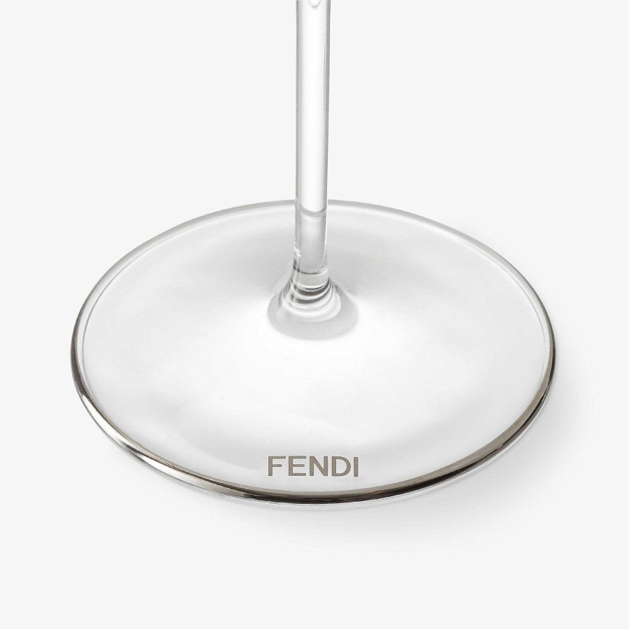 Home Decor & Lifestyle Fendi | Fendi Roma Set Of Champagne Glasses Transparent