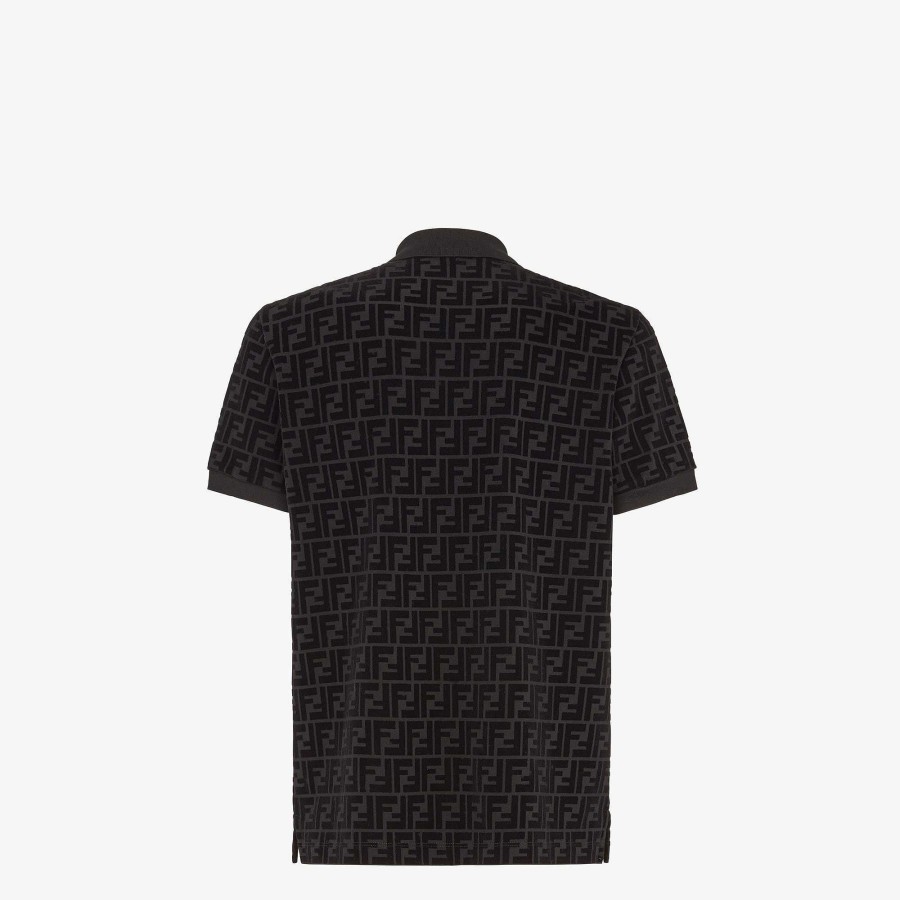 Men Fendi T-Shirts & Polos | Polo Shirt Black