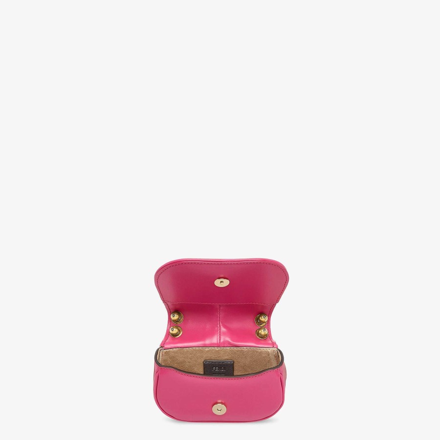 Women Fendi Miniature Bags | Fendi C'Mon Nano Pink