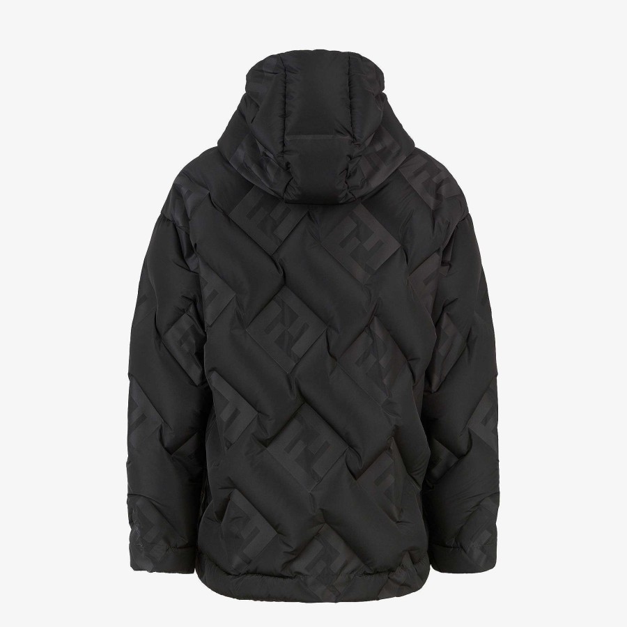 Men Fendi Activewear | Down Jacket Black