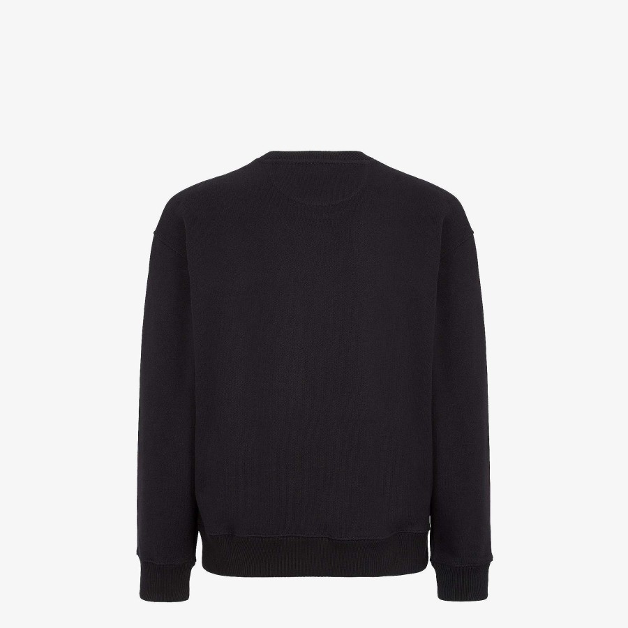 Men Fendi Sweatshirts | Sweatshirt Black