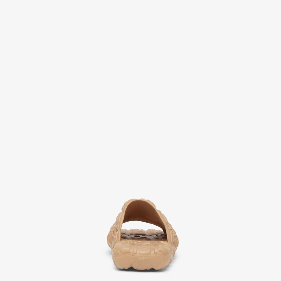 Men Fendi Slides & Sandals | Fendi Cloud Slides Beige