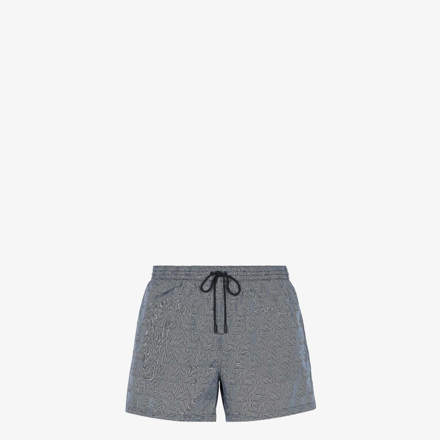 Men Fendi Swimwear | Swim Shorts Blue